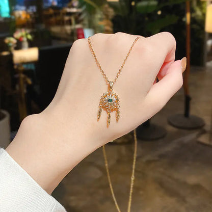 Minimalist Titanium Steel Pearl Heart Pendant Necklace