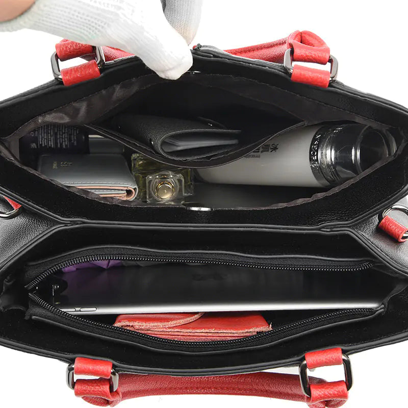 2020 Women's Large Capacity Handbag - Stylish PU Fabric, Dual Straps, Organized Design