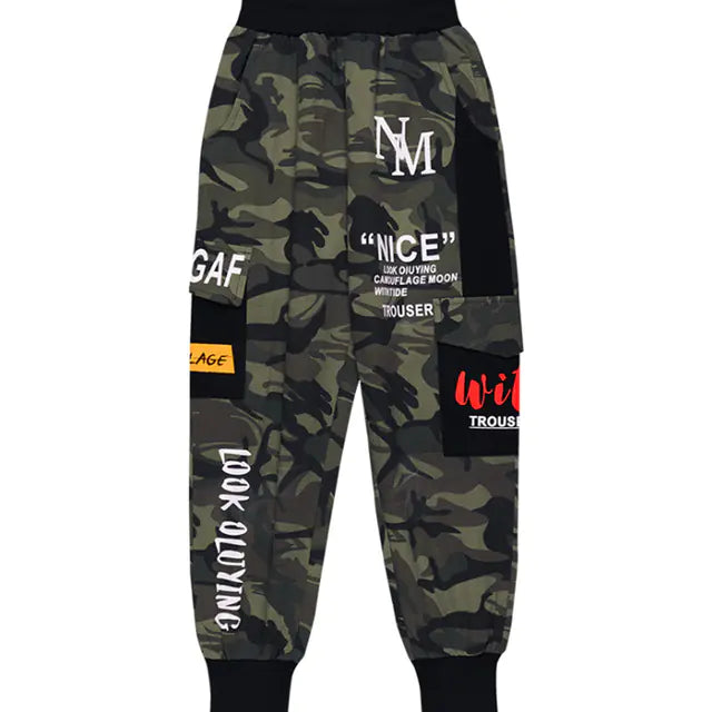 Boys Camo Cargo Pants for Ages 8 and Up - Casual Wear