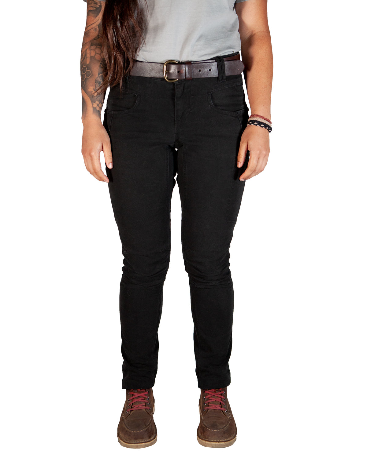 Black Kestral women's pants by Off The Grid Surplus, featuring a comfortable fit and casual style in the product image.