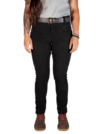Black Kestral women's pants by Off The Grid Surplus, featuring a comfortable fit and casual style in the product image.