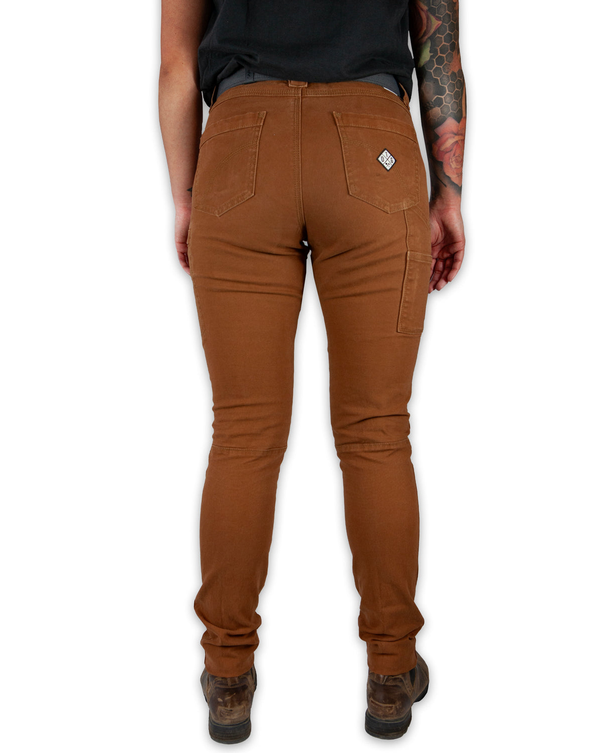 Kestral Women's Tobacco-colored pants by Off The Grid Surplus, featuring a comfortable fit and casual style.