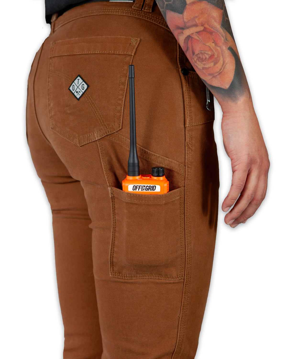 Kestral Women's Tobacco Pant by Off The Grid Surplus, casual women’s pants with a relaxed fit and earthy tobacco color.