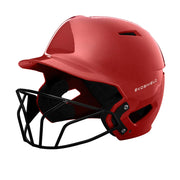 EvoShield XVT™ Luxe Fitted Batting Helmet with Softball Facemask - Scarlet X-Large