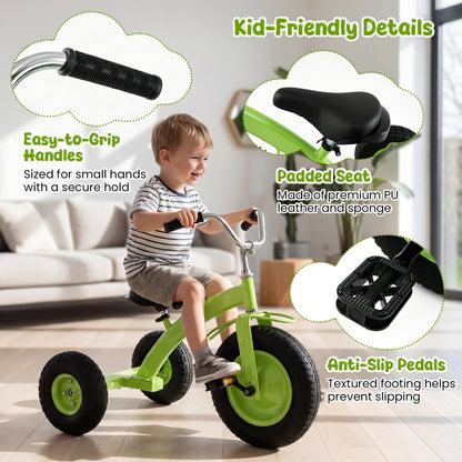 Kids bike by GBruno Store with durable carbon steel frame and 15-inch inflatable tires for outdoor riding.