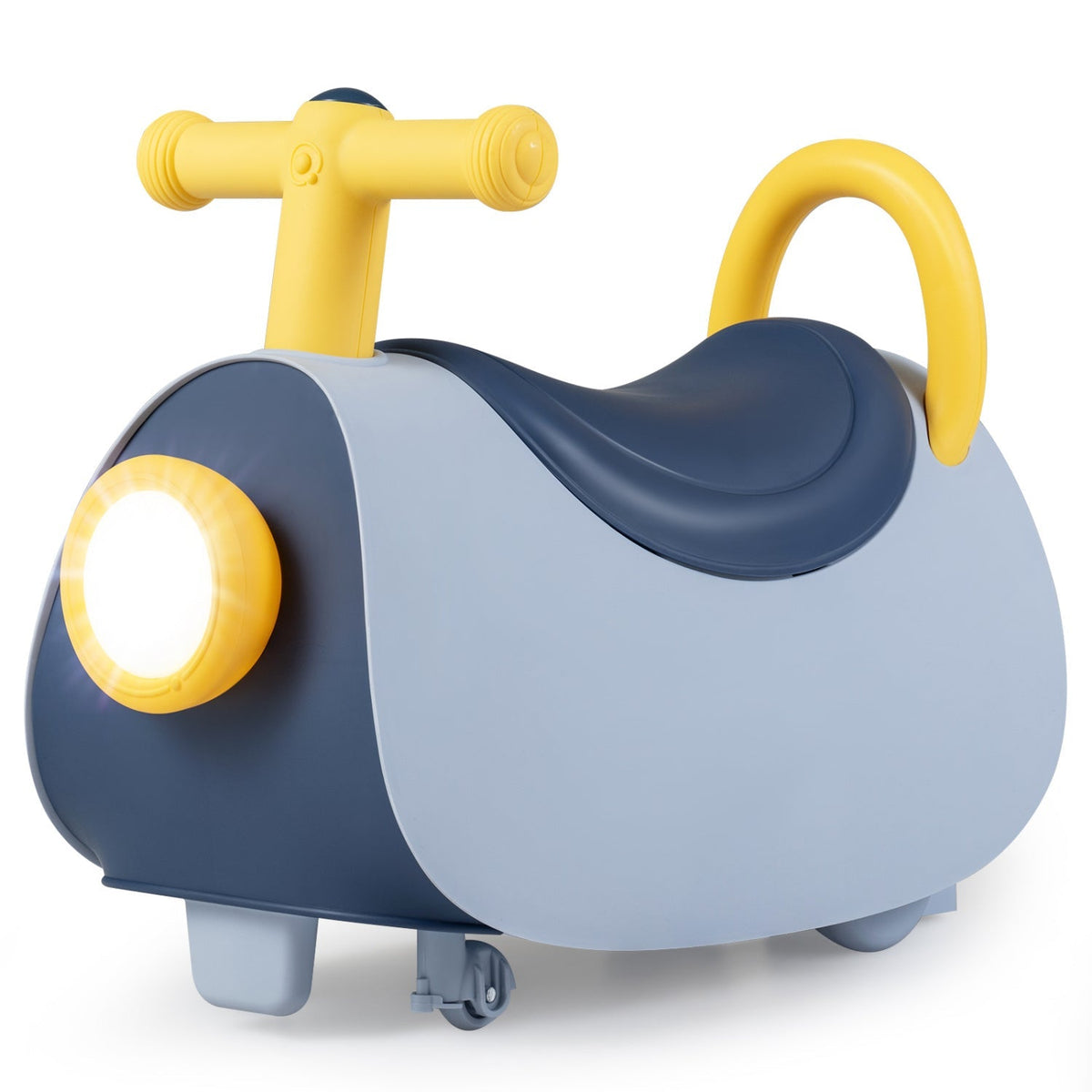 Kids ride-on push car with music and storage, suitable for ages 18-36 months, by GBruno Store.