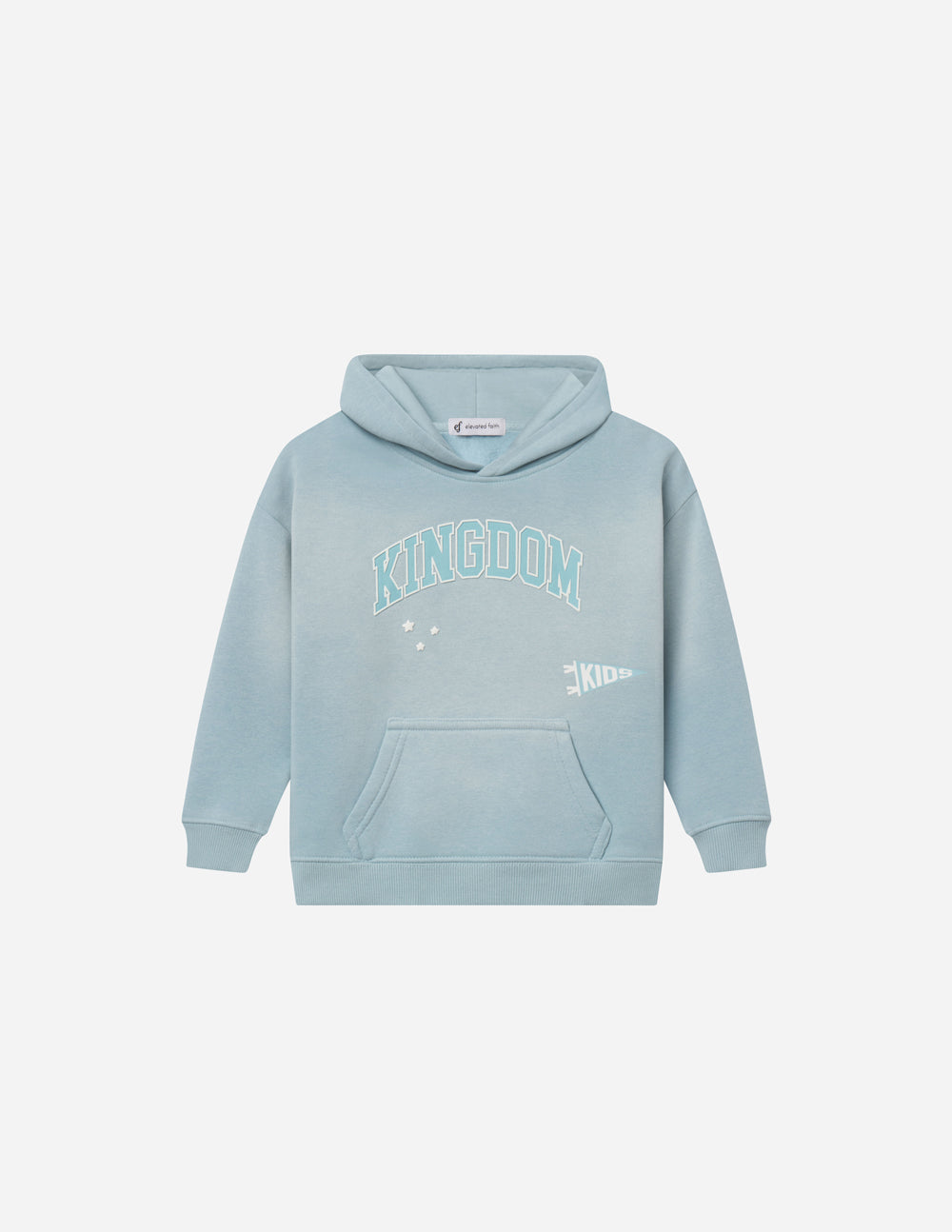 Kids' hoodie from Elevated Faith featuring a Kingdom Kids design, made of soft fabric with a comfortable fit.