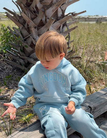 Kids' hoodie from Elevated Faith featuring a Kingdom Kids design, with a comfortable fit and colorful print on soft fabric.