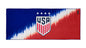 U.S. Soccer 2024 Knockaround Adventure towel by Goal Five featuring vibrant soccer-themed design and soft fabric texture.