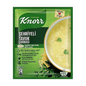 S101 Knorr Sehriyeli Tavuklu Soup in a bowl with rice, chicken, and herbs, ready to serve.