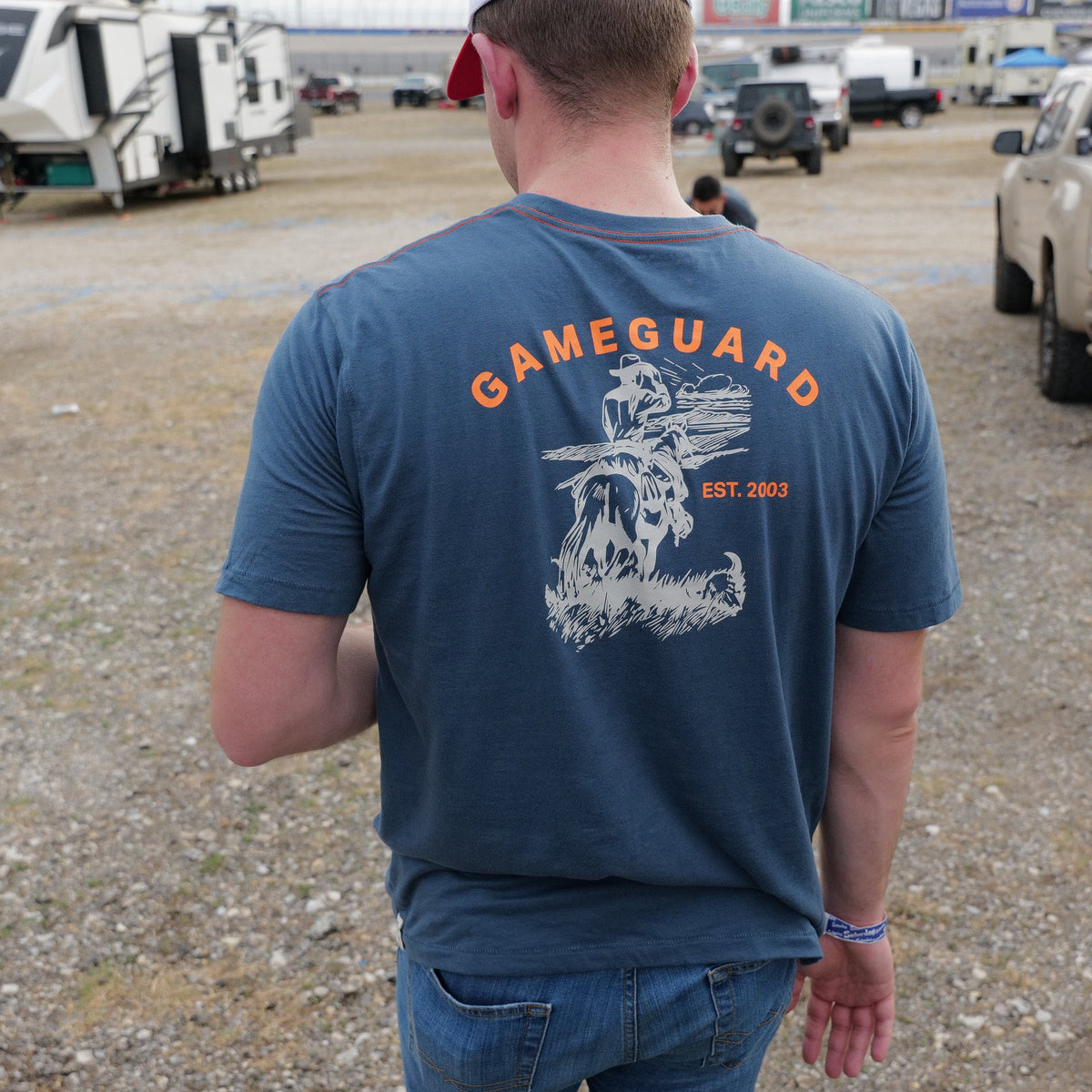 GameGuard Deep Water graphic T-shirt showing a vibrant aquatic design on a casual men's T-shirt.