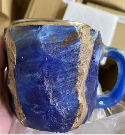 Resin Mineral Crystal Coffee Mugs