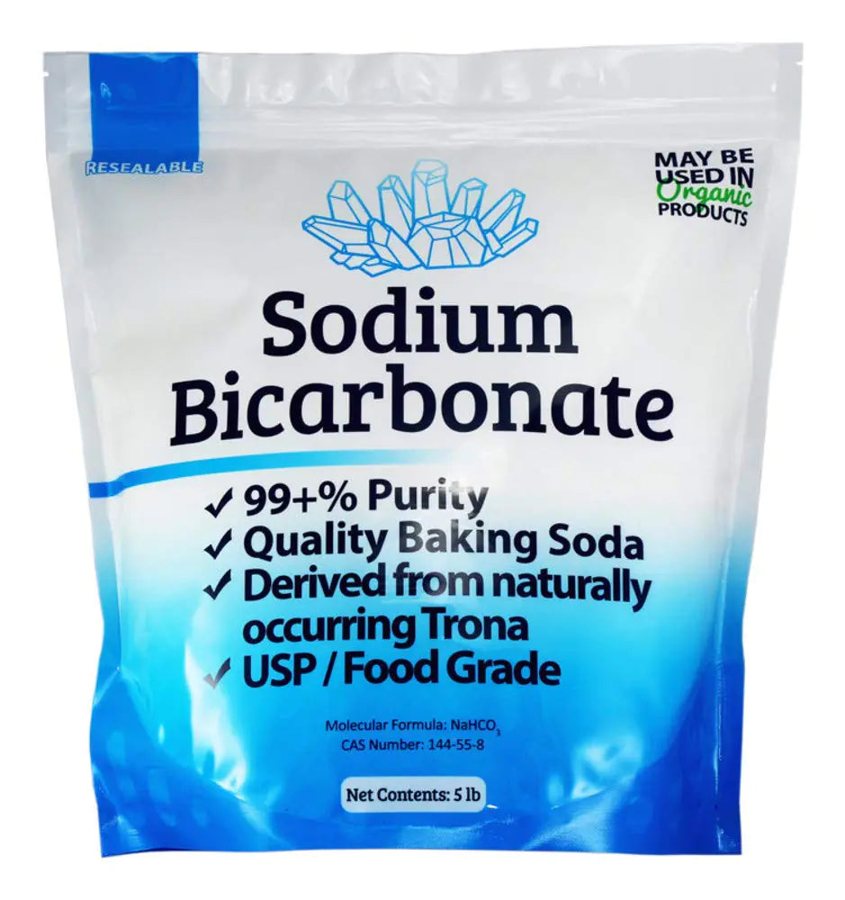 5 lb Organic Sodium Bicarbonate Baking Soda Fine Powder Ormi Listed Packaging May Vary