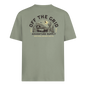 Off The Grid Surplus Lander T-Shirt in sage green with black accents, casual and comfortable men's short-sleeve tee.