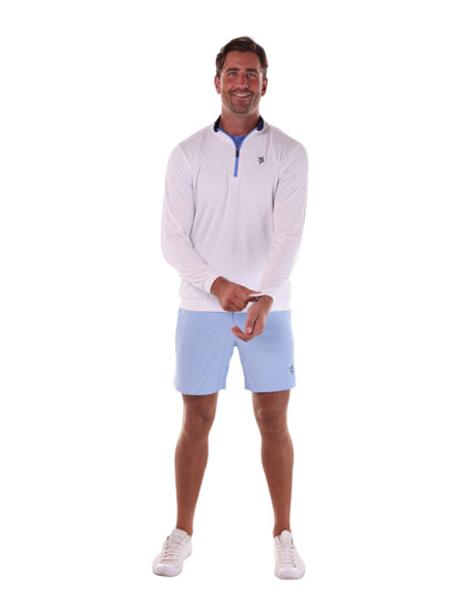White Water Life Long Beach Quarter Zip lightweight long sleeve shirt with soft fabric and cuff details.