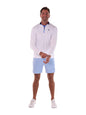 White Water Life Long Beach Quarter Zip lightweight long sleeve shirt with soft fabric and cuff details.