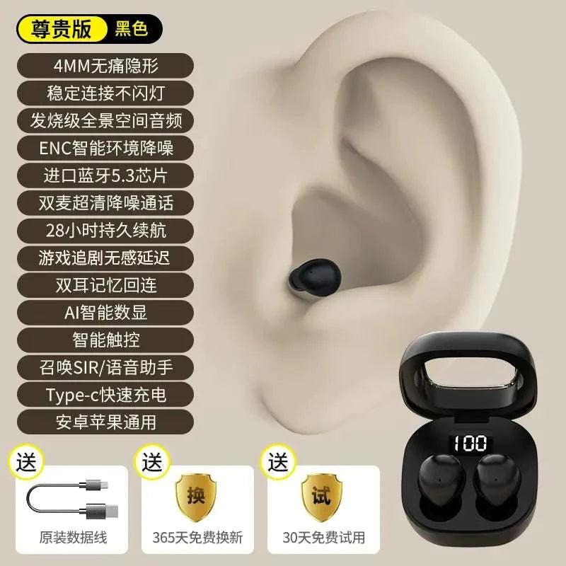 Mini Pro4SS Invisible True Wireless Bluetooth Earbuds