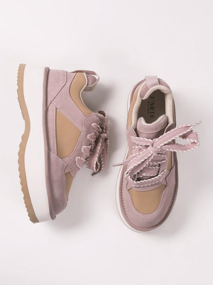 Pink women's casual footwear by L'ARTE MILANO, stylish and comfortable shoes for everyday wear.