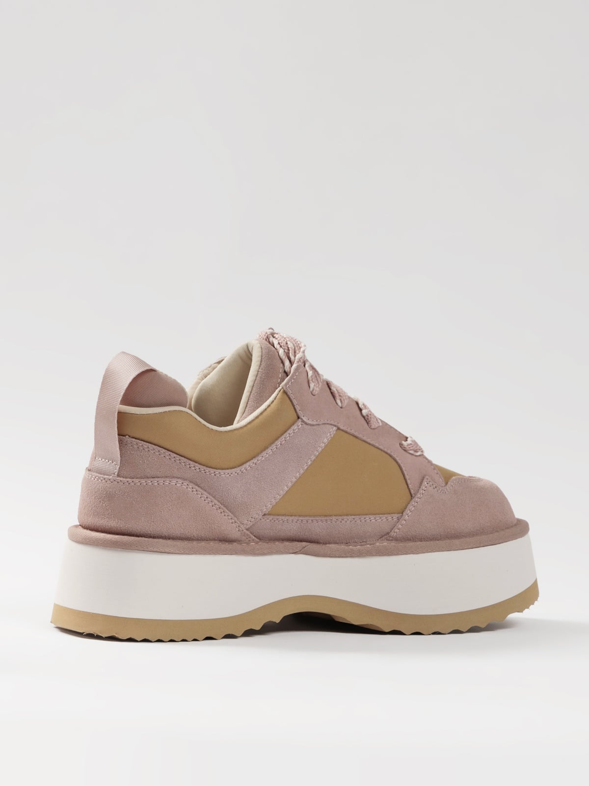 Pink women's casual shoes from L'ARTE MILANO featuring comfortable footwear design and stylish appearance.