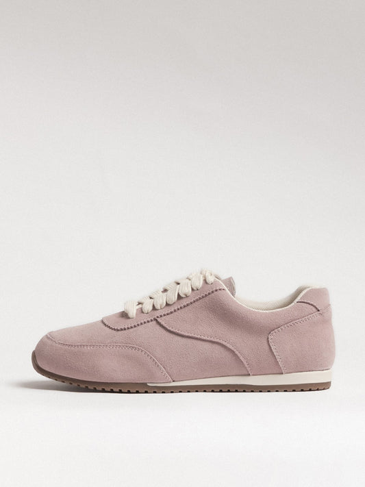 Women's leather casual shoes by L'ARTE MILANO in soft pink with a stylish, comfortable design and classic footwear features.