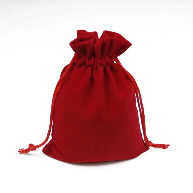 Velvet Drawstring Pouch for Jewelry with Custom Logo