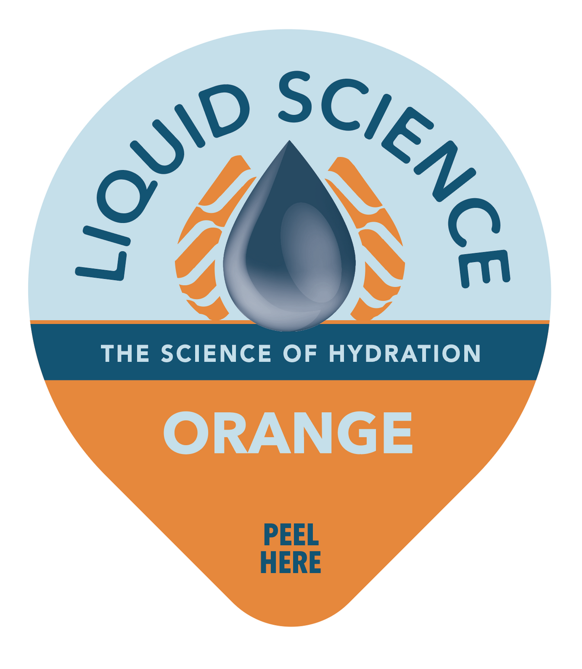 Liquid Science Orange Hydration Pods by Java House, showing bright orange electrolyte drink pods in a clear container.