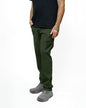 Dark army green Lancer Taper Fit Pants by Off The Grid Surplus, showing tapered fit and fabric texture.