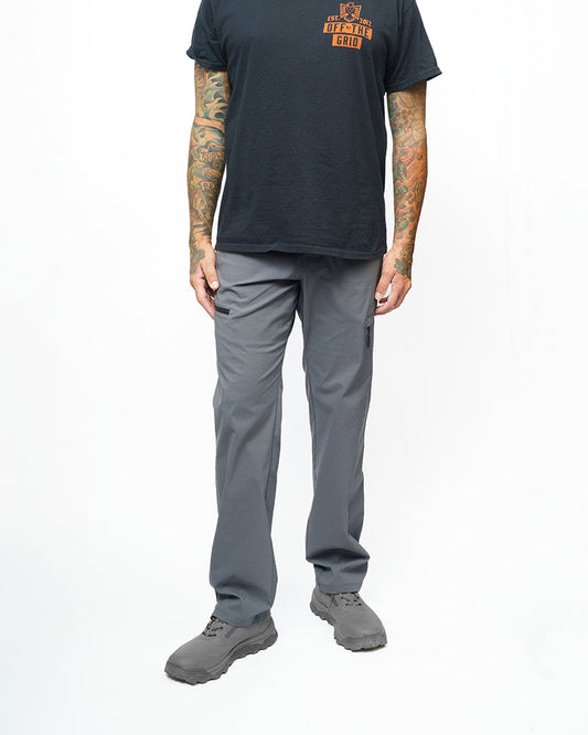 Off The Grid Surplus Lancer Standard Fit Pants in Iron Gate color, showing a casual fit with front pockets and durable fabric.