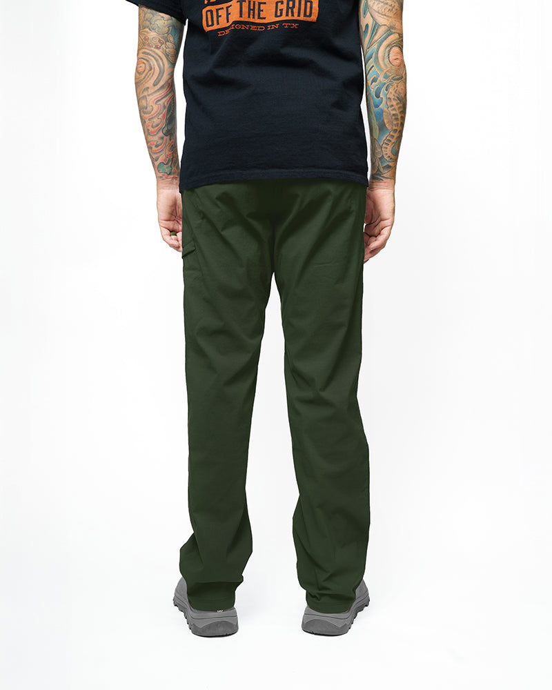 Off The Grid Surplus Lancer Standard Fit Pants in dark army color, featuring a casual fit and durable fabric.