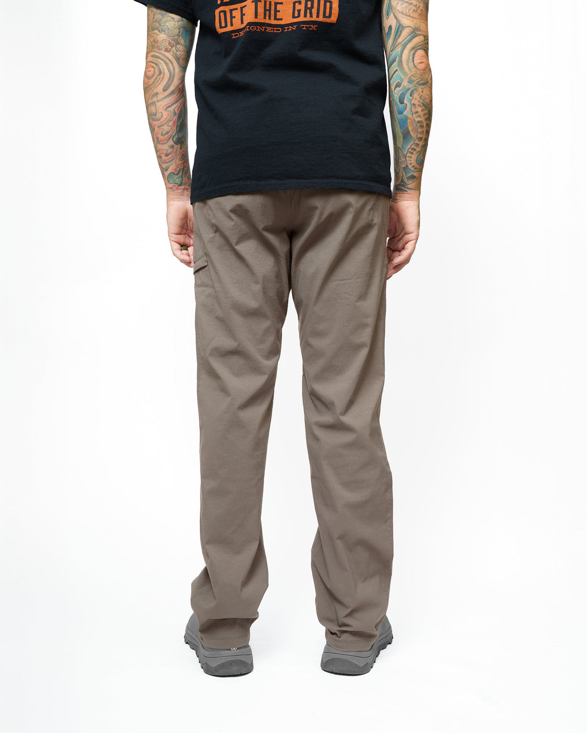 Off The Grid Surplus Lancer Standard Fit Pants in Deadwood color, showing the casual fit and durable fabric.
