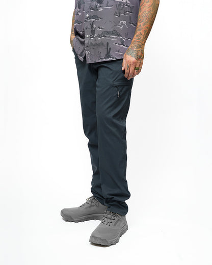 Off The Grid Surplus Lancer Taper Fit Navy pants shown in Vulcan Navy color, featuring a modern tapered design and casual style.