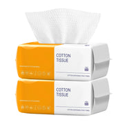 2 Pack Face Towels Disposable100 Count Ultra Thick Disposable face towels Facial Wash Cloth for Sensitive Skin Face Clean Towels clean skin club face towels Lint- free Facial Tissue