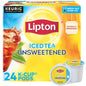Lipton Classic Unsweetened Iced Tea K-Cups by KupofK Coffee, showing a box of tea K-Cups for iced tea brewing.