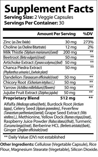 Nutra Moment Liver Support supplement facts label showing ingredients and nutritional information for health and beauty.