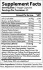 Nutra Moment Liver Support supplement facts label showing ingredients and nutritional information for health and beauty.