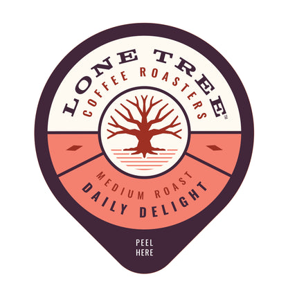 Medium roast coffee from Lone Tree Coffee Roasters featuring the Original Blend in a Java House packaging.