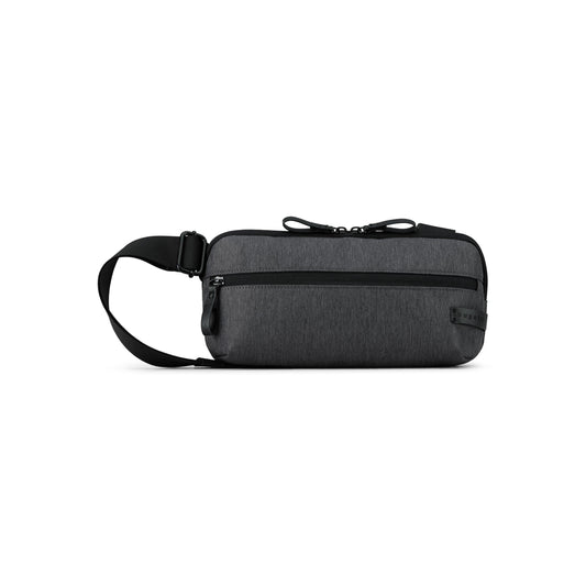 Grey Bugatti Collections Madison Money Belt Bag crossbody bag with adjustable strap and multiple compartments.