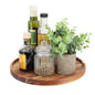 MegaChef 12 Inch Acacia Wood Lazy Susan Tray