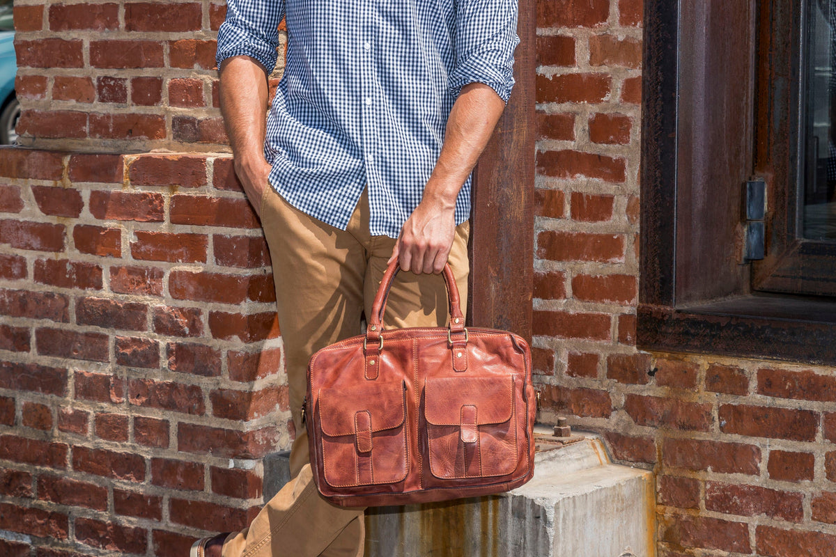 Kiko commuter briefcase bag with sturdy handles and multiple compartments, ideal for work and daily travel.