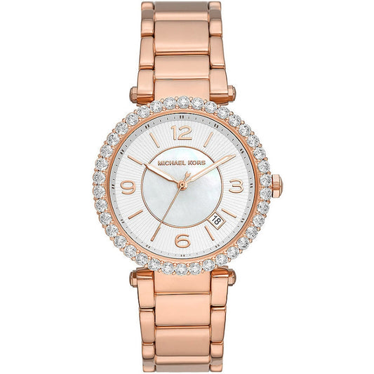 Michael Kors MK4695 watch with a sleek silver-tone band and round dial, showcasing modern style and elegant design.