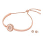 Michael Kors Fashion Jewels bracelet and earrings set featuring designer jewelry with stylish gold-tone accents and modern design.