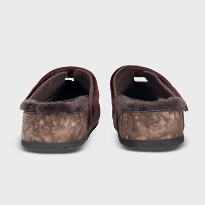 Fleks San Ysidro Slide Puente Clog in espresso with a sleek, closed-toe design and comfortable slip-on style.