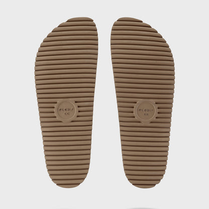 Fleks San Ysidro slide clog in forest green with textured outsole, featuring a casual slip-on design and comfortable footbed.