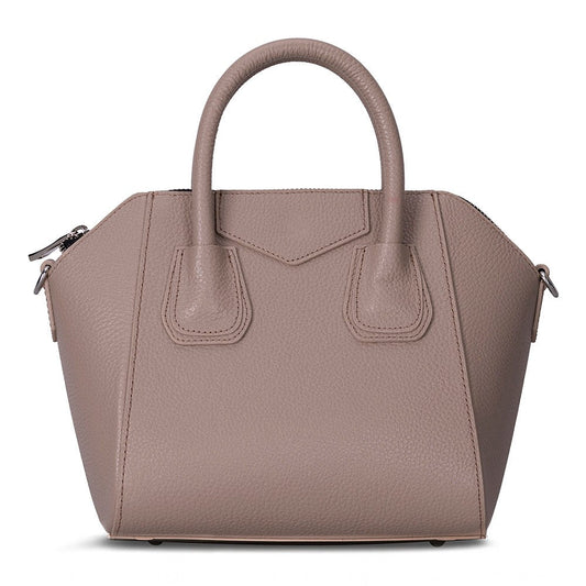 Small Salinas genuine leather women's handbag by TORONATA, featuring a stylish design and leather texture.