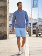 White Water Life Freeport Short Effortless Performance in Atlantic Blue, lightweight men's shorts with a relaxed fit.