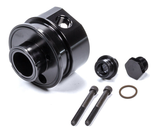 MOROSO Filter Adapter Ext Pump -10AN for engine components, shown in the image with detailed fittings and durable construction.
