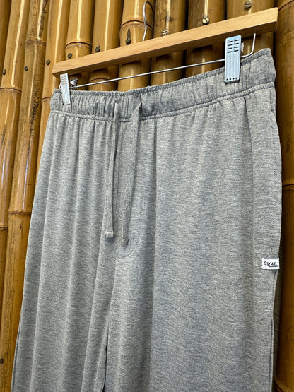 Men's grey bamboo viscose lounge pants by Spun Bamboo, soft pajama pants with a relaxed fit and side pockets.