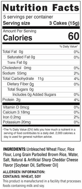 Kim's Magic Pop Cheddar Cheese flavor snack, crispy rice snacks from Delice Products, shown in the image.
