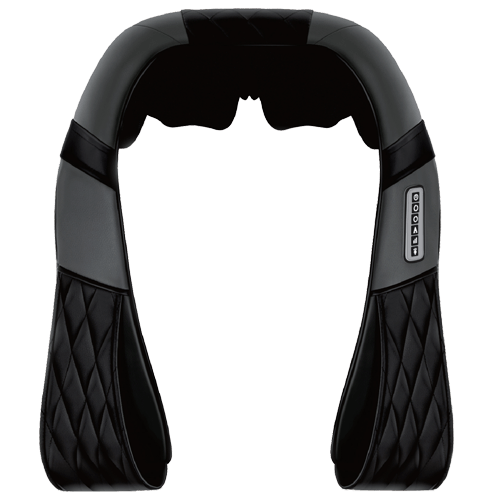 iReliev Shiatsu Neck and Back Massager with adjustable rollers and heat function for soothing relief.