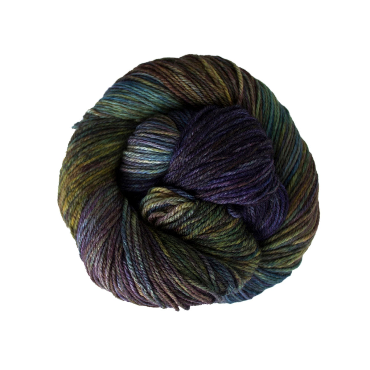 Soft Malabrigo Finito yarn from Darn Good Yarn, showcasing vibrant, hand-dyed fibers ideal for knitting or crochet projects.